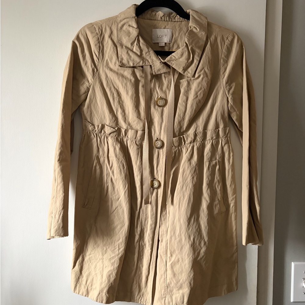 LOFT Beige Trench Coat